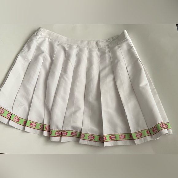 New White Lilly Pulitzer Tennis Skirt sz 14 Pleated Ladybugs Pickleball Summer - Picture 12 of 16